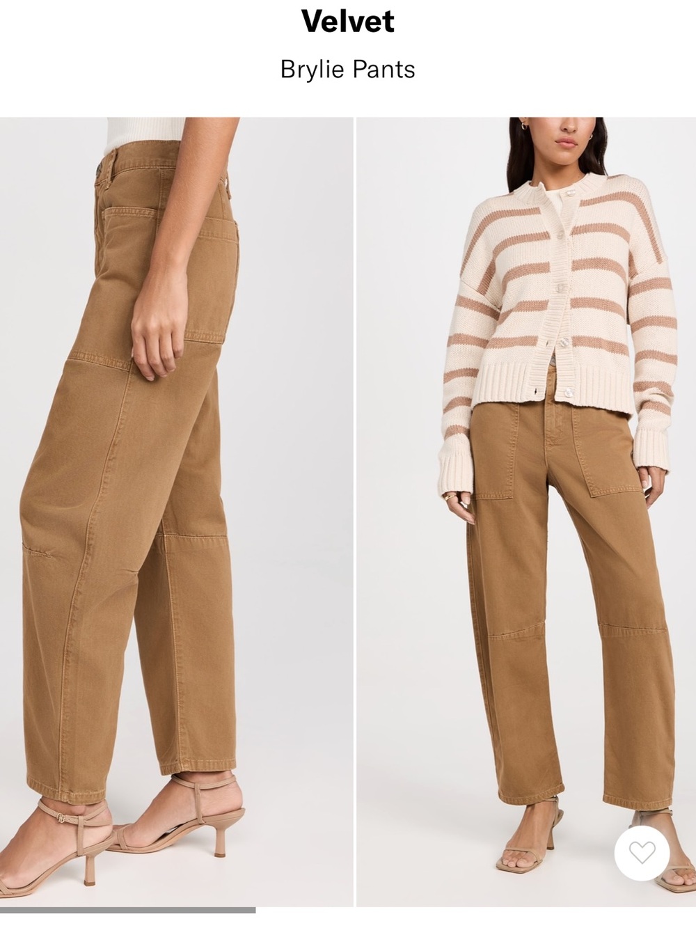 Brylie Twill Utility Pant by Velvet